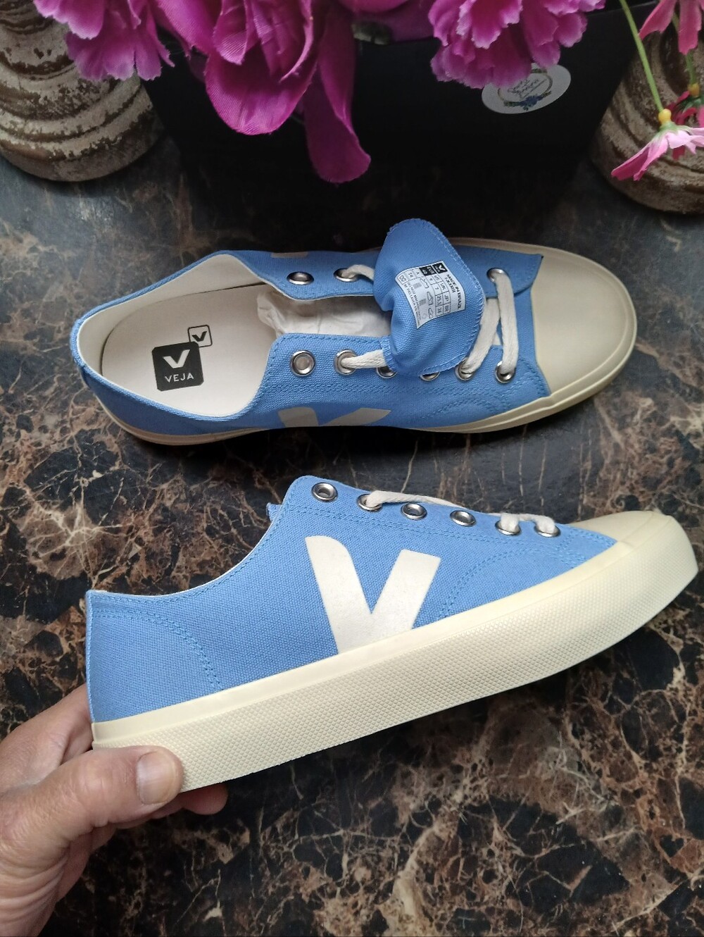 Veja Wata II Low Canvas Comfort/Lifestyle Shoes Size 40 EU 9 USA for Women - Picture 7 of 9